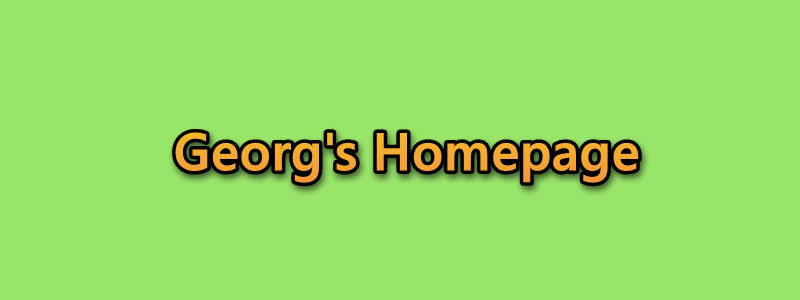 Georg&#039;s Homepage